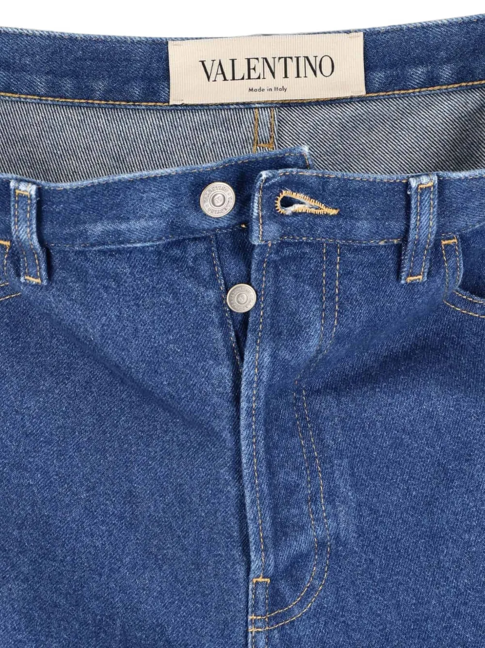 Valentino Garavani VGold straight jeans Blauw