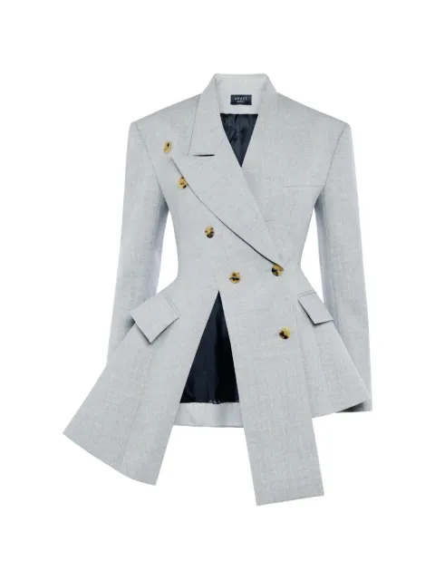 A.W.A.K.E. Mode asymmetric double-breasted jacket