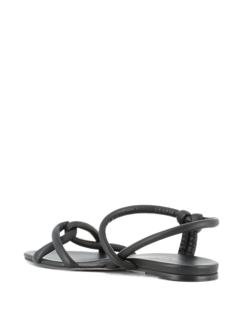 Del Carlo Neil knot-detail slingback sandals Zwart