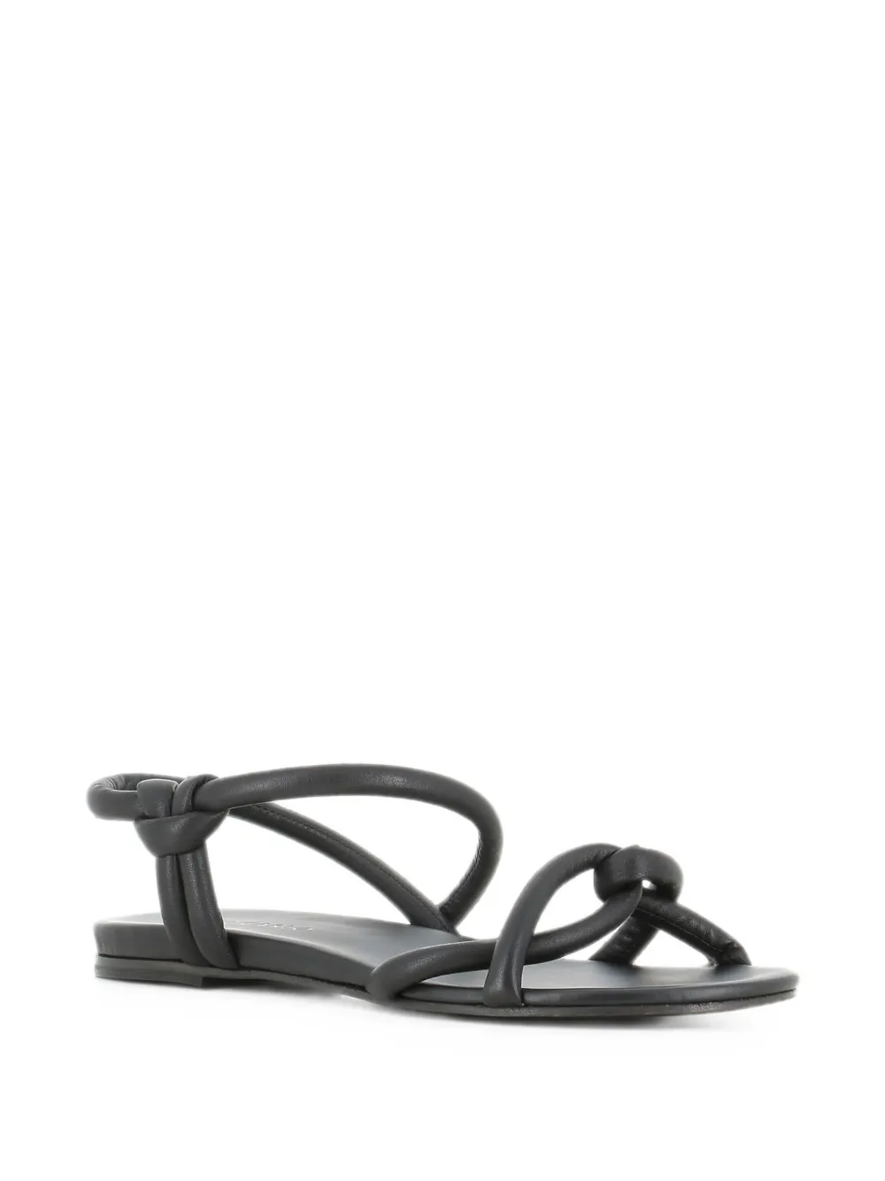 Del Carlo Neil knot-detail slingback sandals Zwart