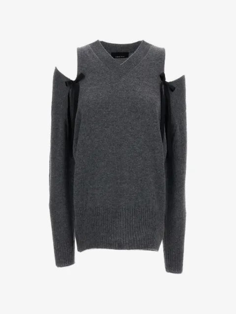 Simone Rocha cut-out bow-embellished sweater