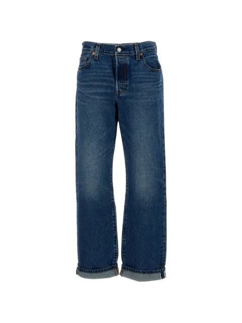 Levi's faded straight-leg jeans