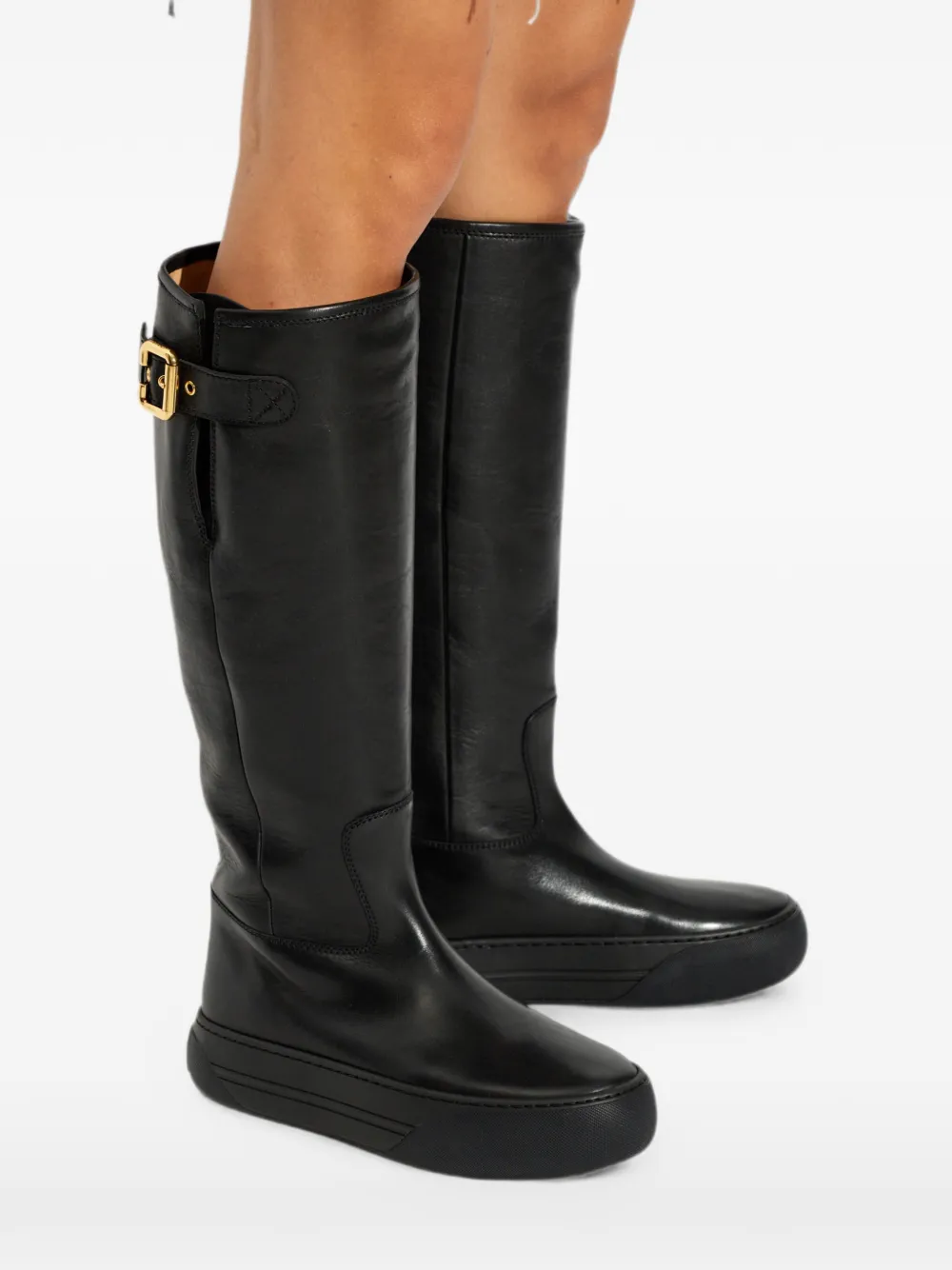 Chloé Delia buckle-strap boots Zwart