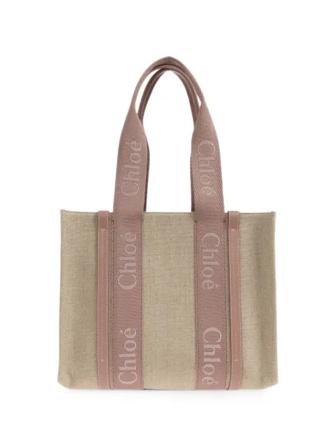 Chloé Woody logo-detail shoulder bag