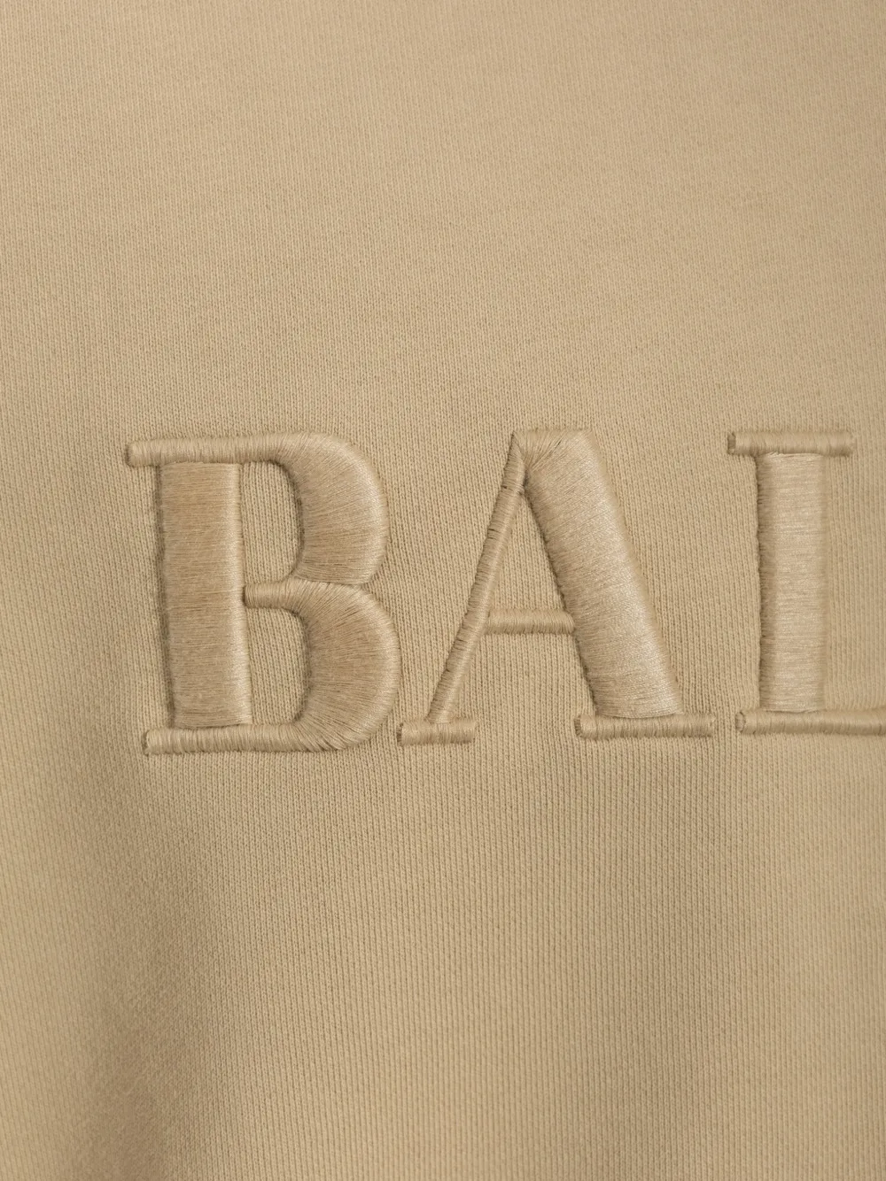Balmain Sweater met geborduurd logo Beige