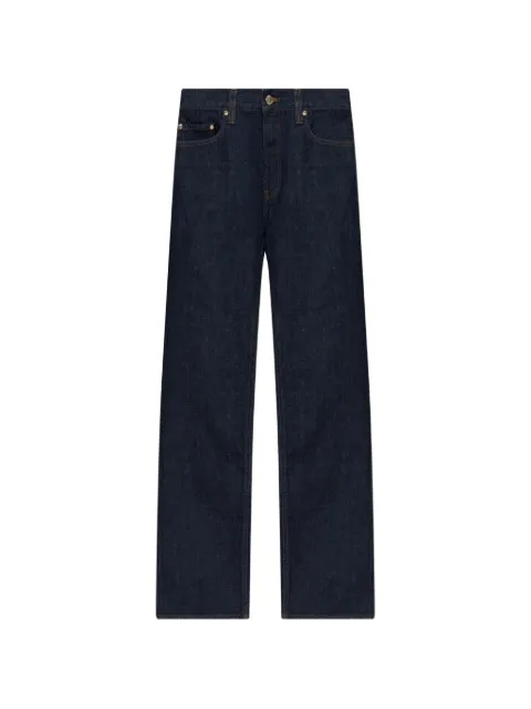 Casablanca logo-embroidered straight-leg jeans