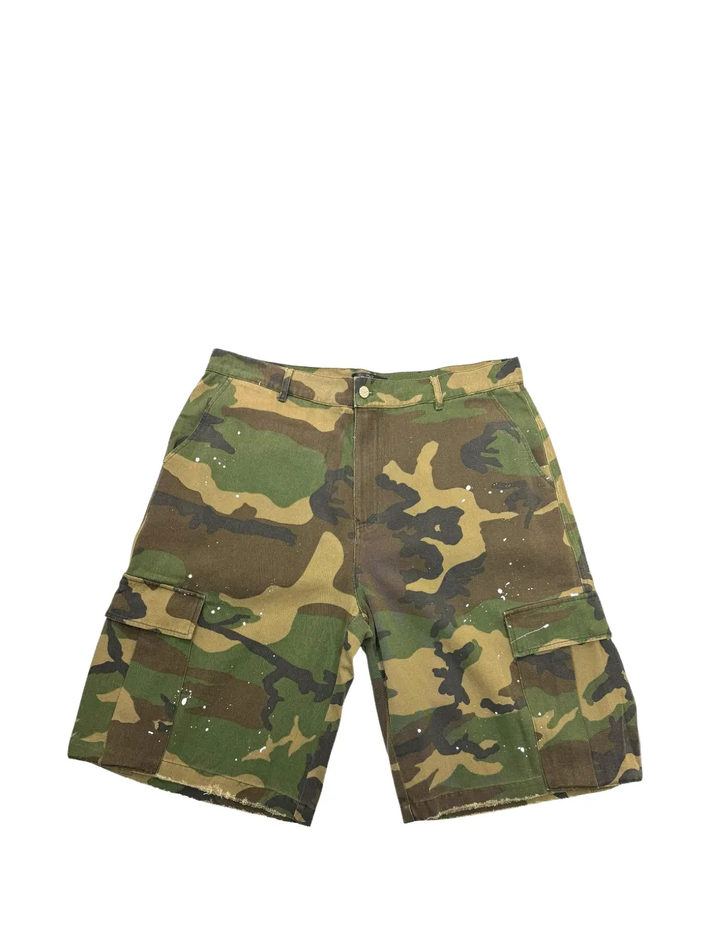 Happy Memories Don't Die Cargo corti con motivo camouflage - Verde