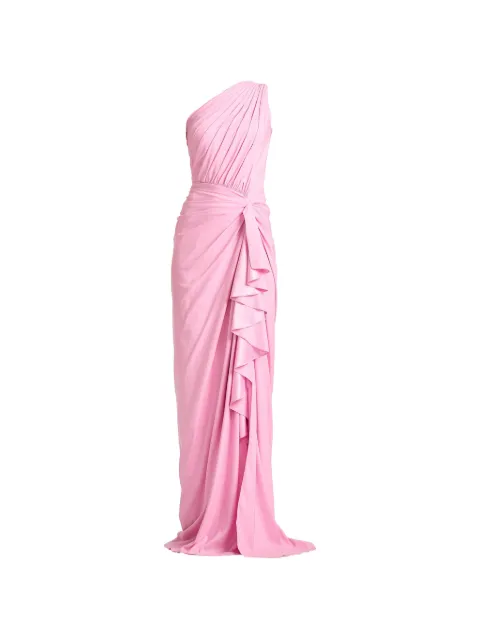 Tadashi Shoji Lena one-shoulder ruffled gown dress