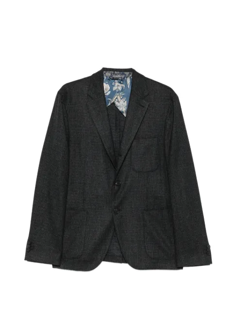 ETRO check-pattern single-breasted blazer