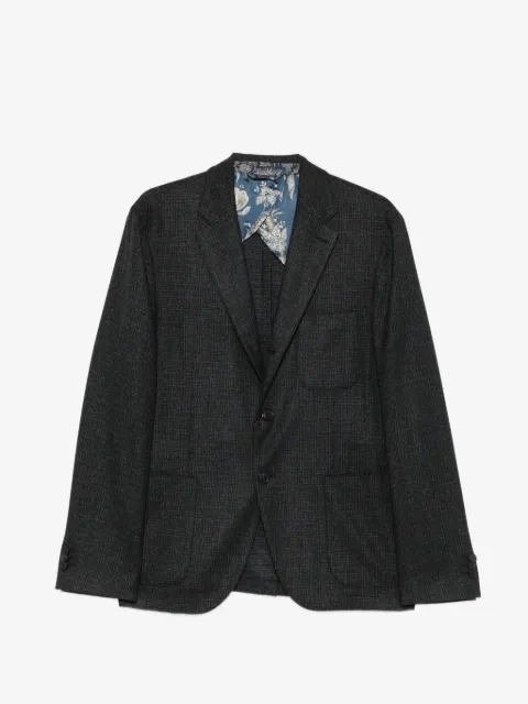 ETRO check-pattern single-breasted blazer