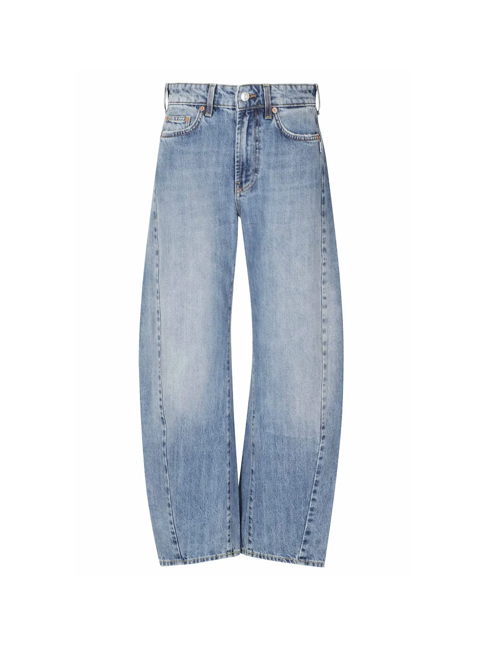 Department 5 faded wide-leg jeans - Blau