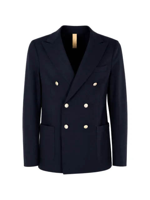 Eleventy blazer de algodón con doble botonadura