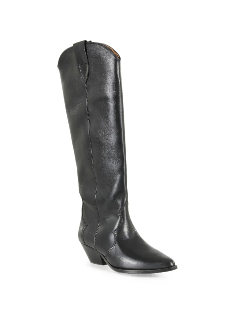ISABEL MARANT Denvee pointed-toe cowboy boots Zwart