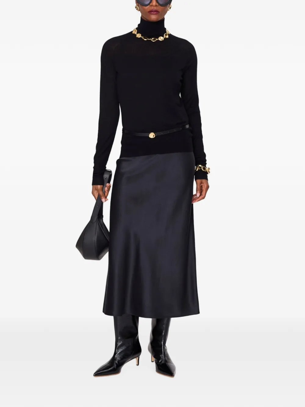 JOSEPH Yara high-neck sweater Zwart