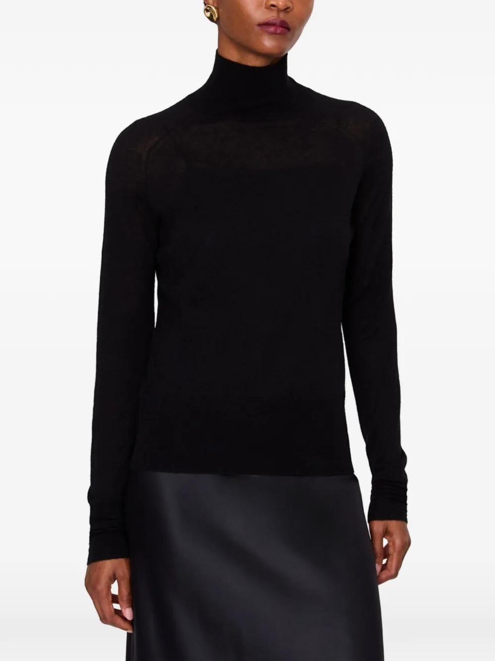 JOSEPH Yara high-neck sweater Zwart