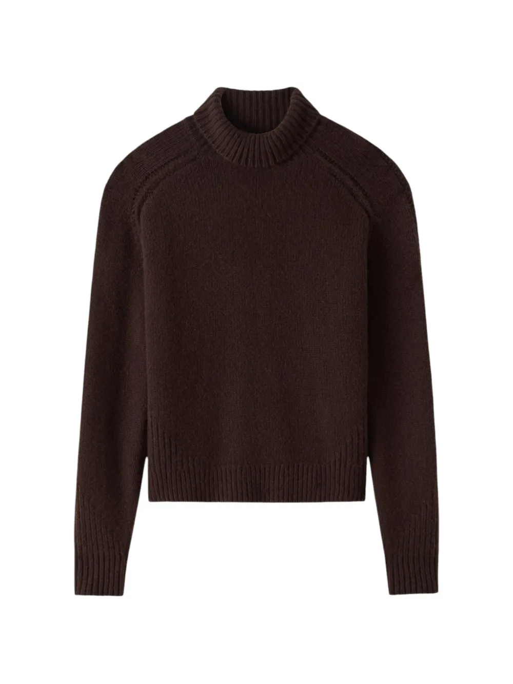 JOSEPH high-neck raglan-sleeve sweater - Brown