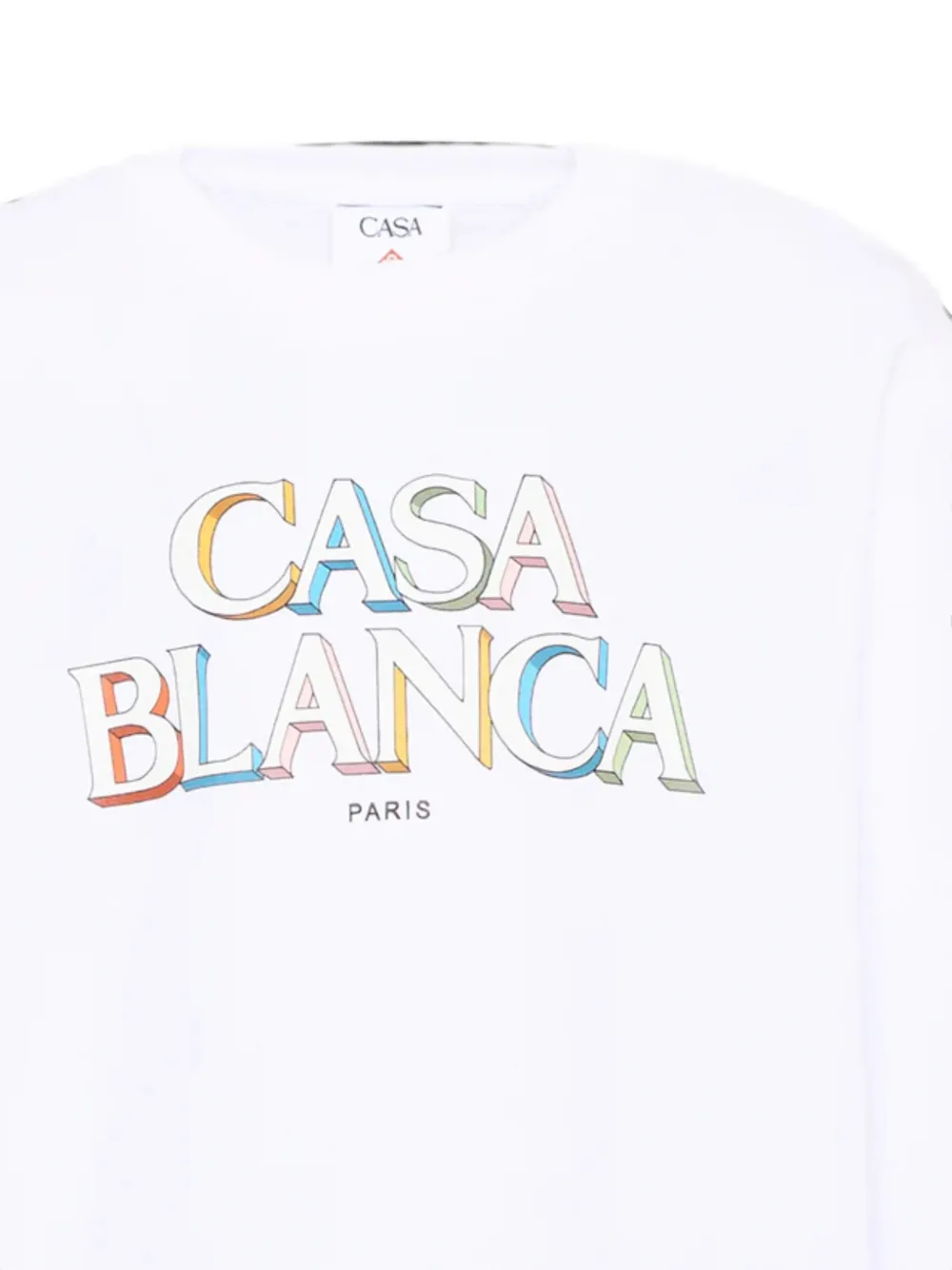 CASABLANCA KIDS T-shirt met lange mouwen en logo-print Wit