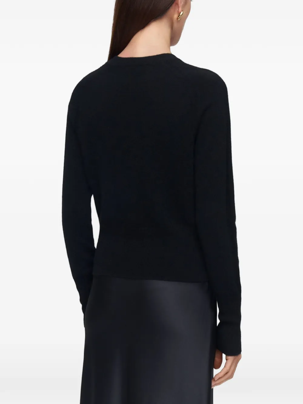 JOSEPH Melby crew-neck sweater Zwart