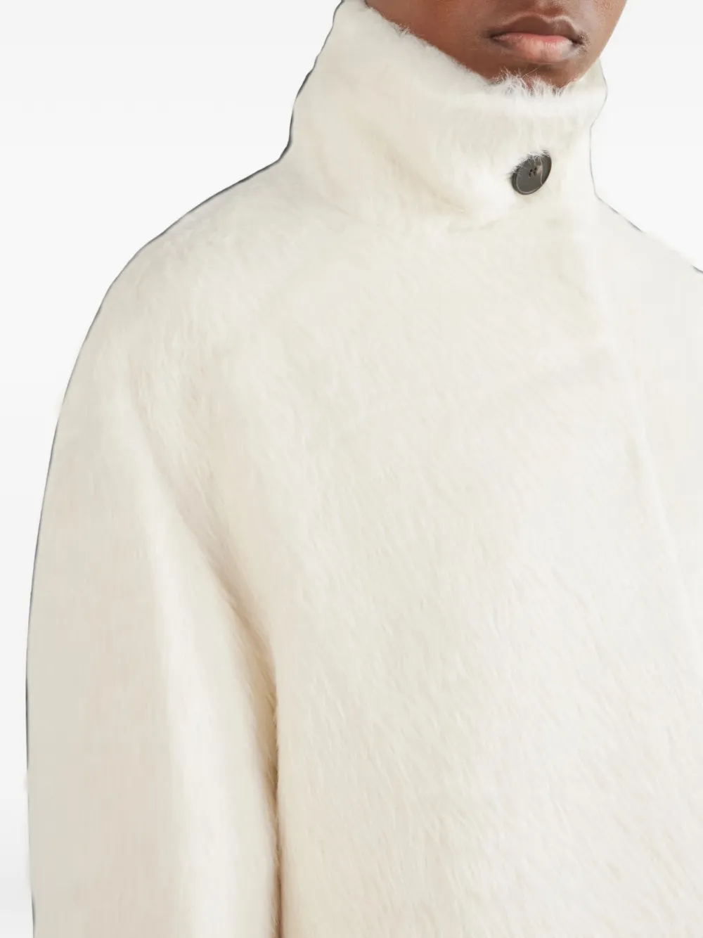 JOSEPH Melda funnel-neck coat Wit