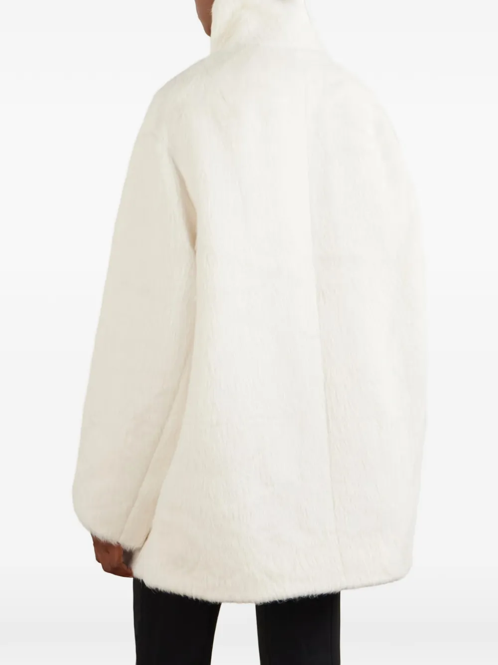 JOSEPH Melda funnel-neck coat Wit