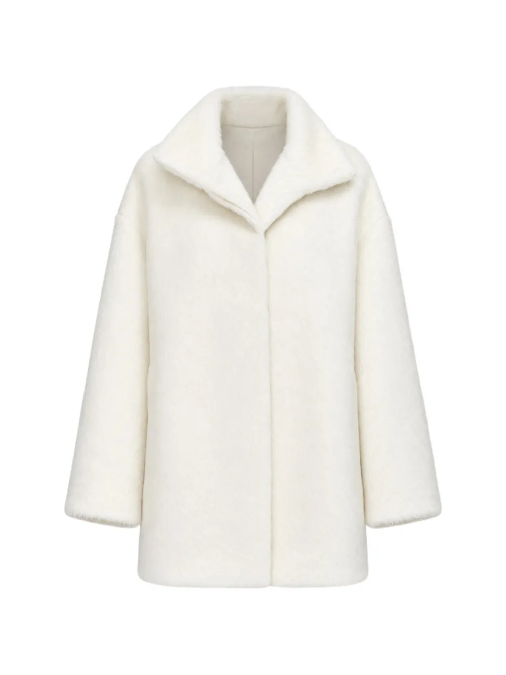 JOSEPH Melda funnel-neck coat - Bianco