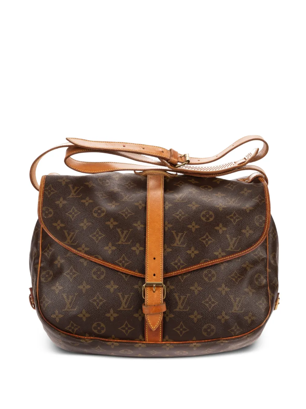 Louis Vuitton Pre-Owned Saumur cross body bag - Braun