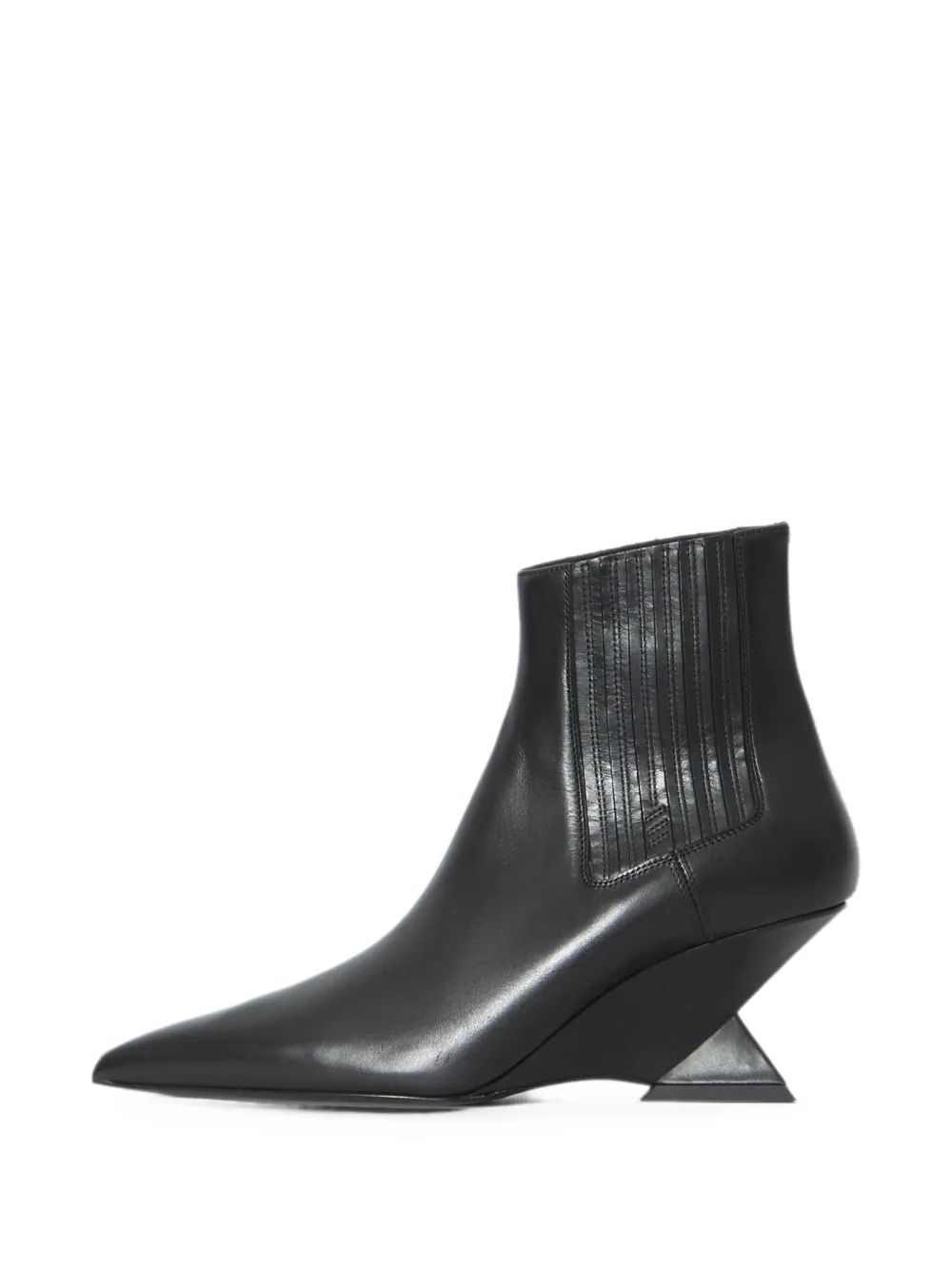 The Attico Cheope sculptural ankle boots Zwart