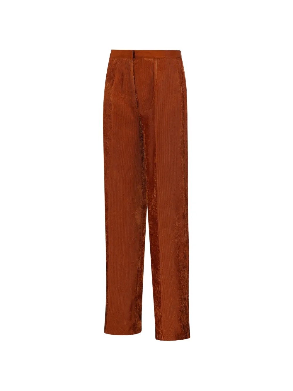 Forte Broek met fluwelen-effect Oranje