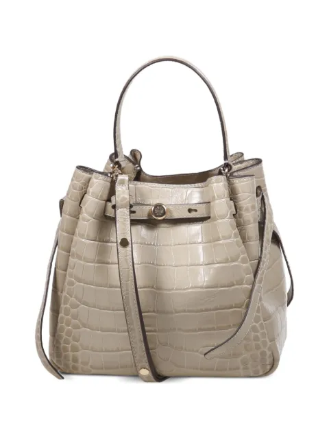 Tory Burch small Romy crocodile-effect tote bag