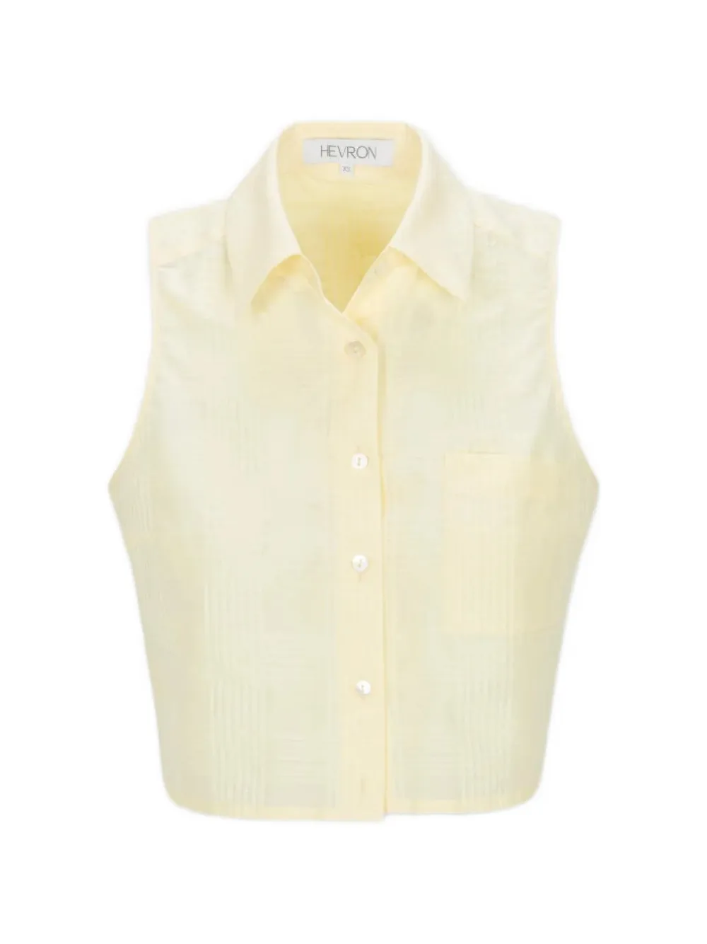 HEVRON Katja plaid-pattern sleeveless shirt