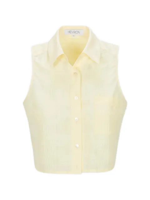 HEVRON Katja plaid-pattern sleeveless shirt