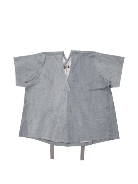 Ziggy Chen V-neck strap T-shirt