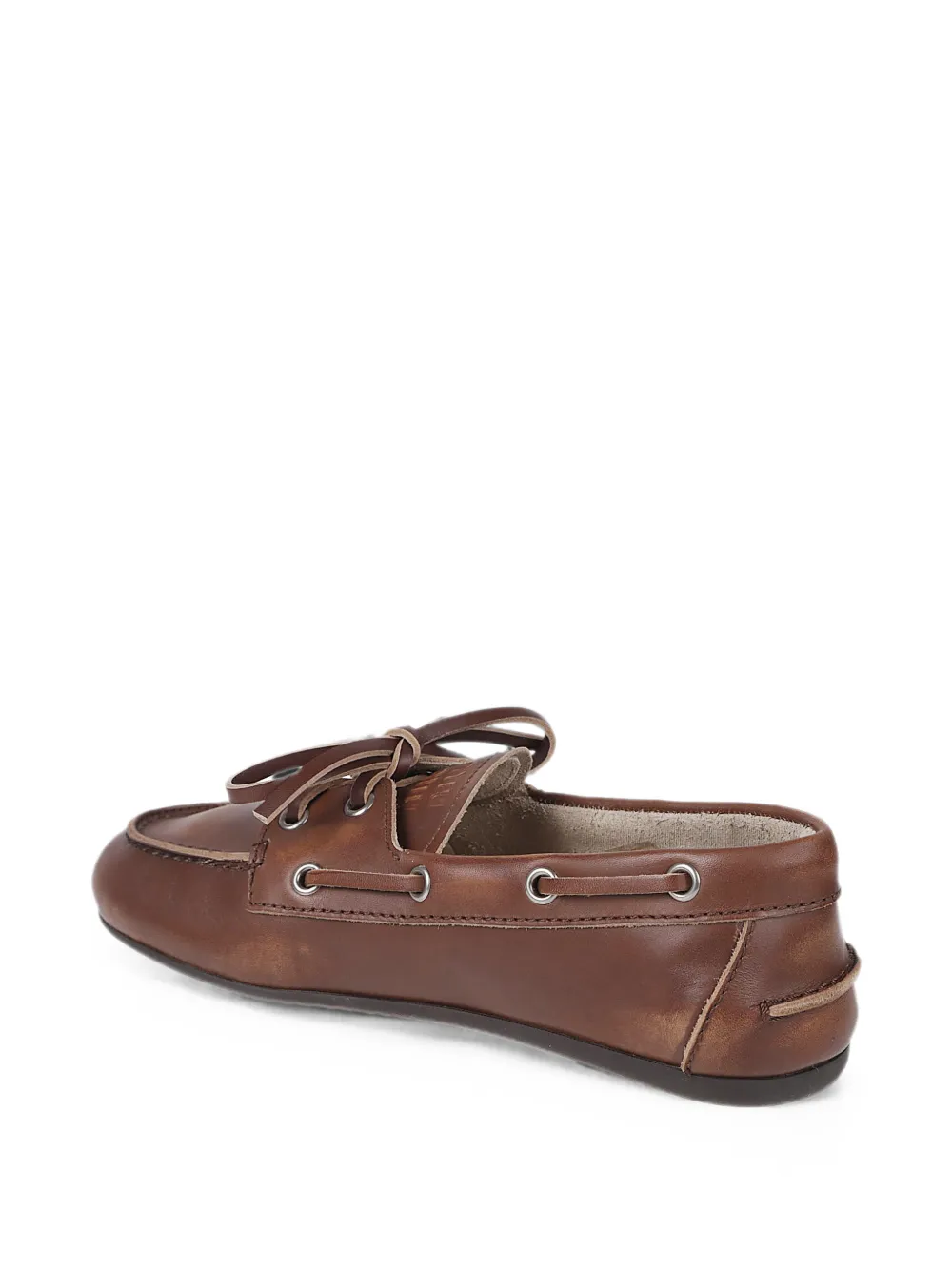 Miu faded leather loafers Bruin