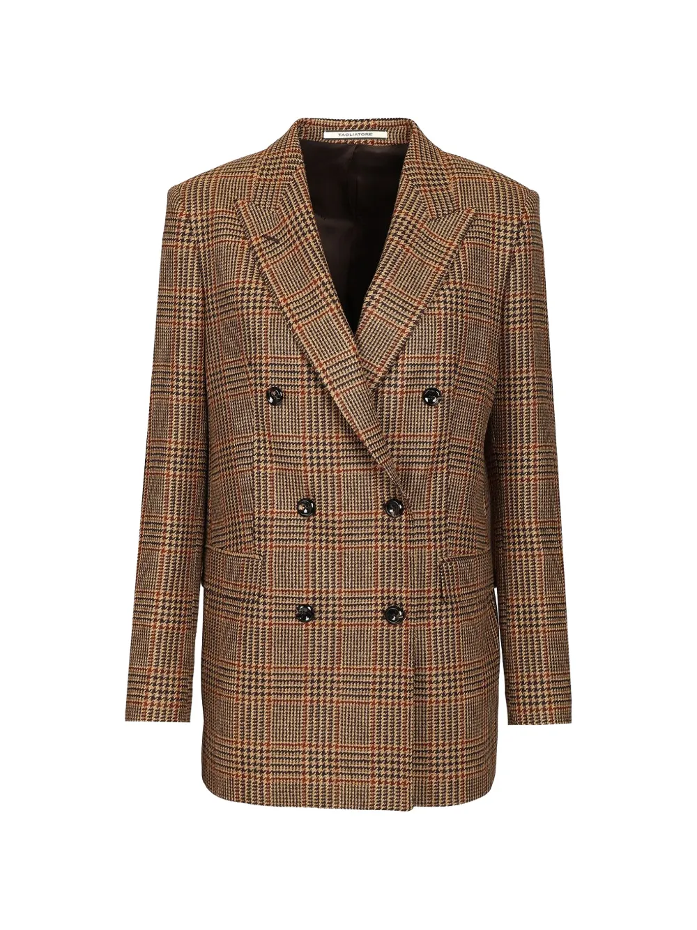 Tagliatore Jasmine Blazer mit Prince of Wales-Karo - Braun