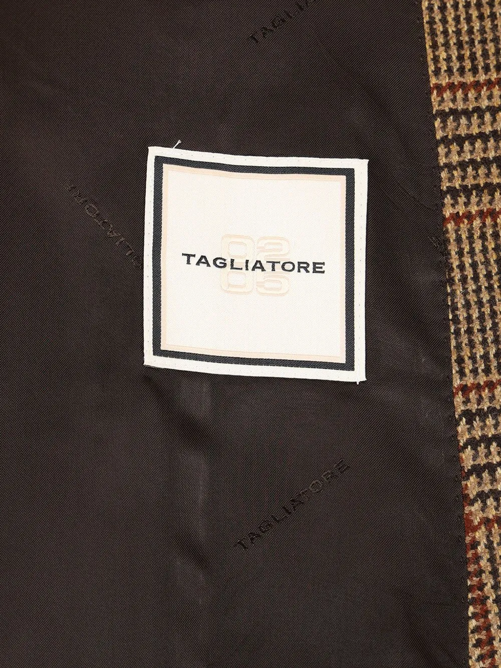 Tagliatore Jasmine geruit jack met dubbele rij knopen Bruin
