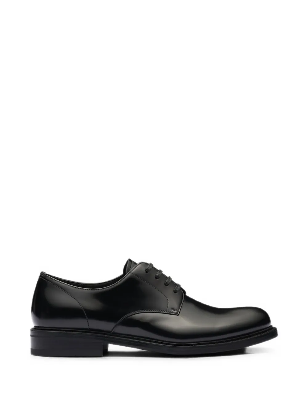 Prada lace-up leather Derby shoes - Black