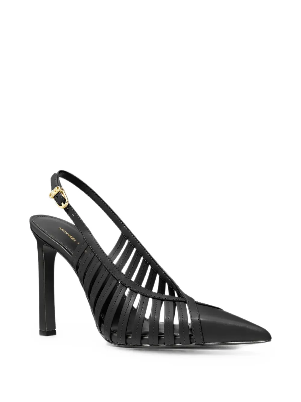 Michael Kors Adriana slingback pumps met kooidetail Zwart