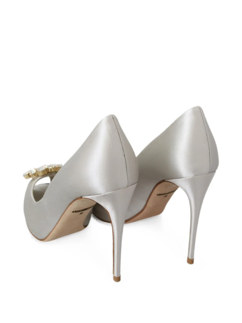 Dolce & Gabbana Pumps met open neus en hak Wit