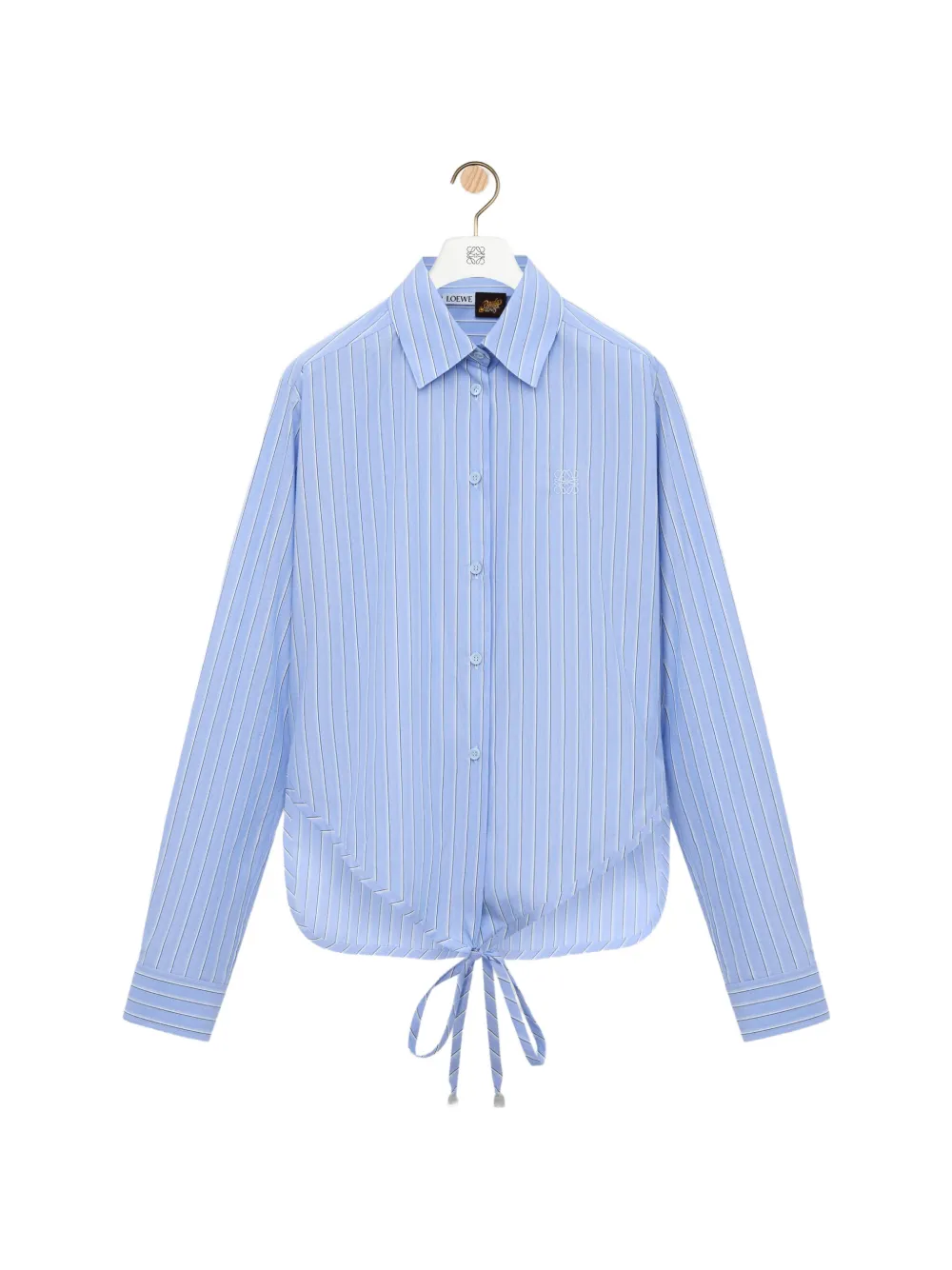 LOEWE Blouse met gestrikte taille Blauw
