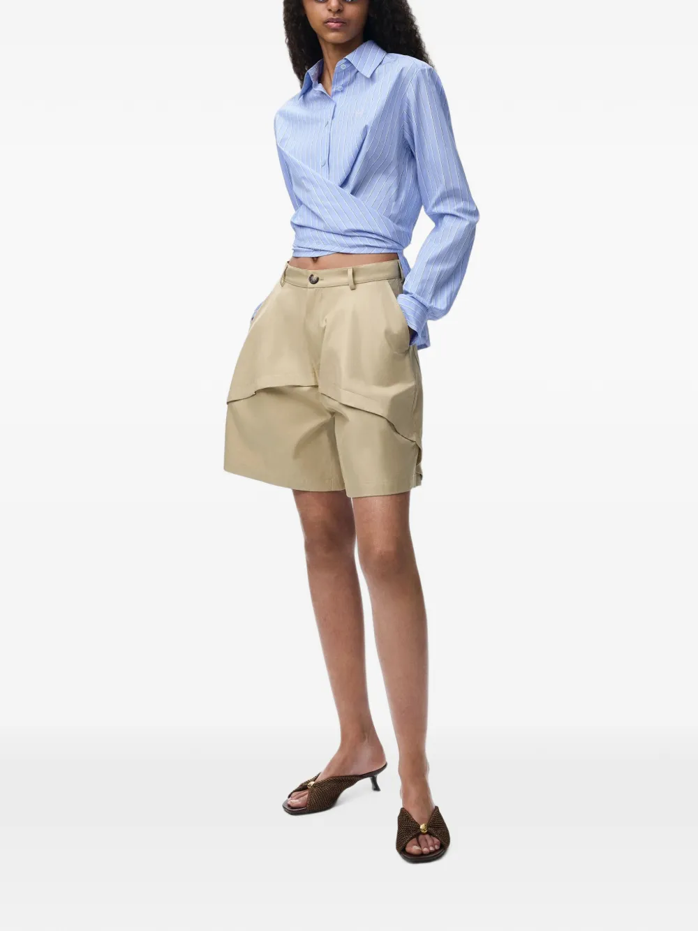 LOEWE Blouse met gestrikte taille Blauw
