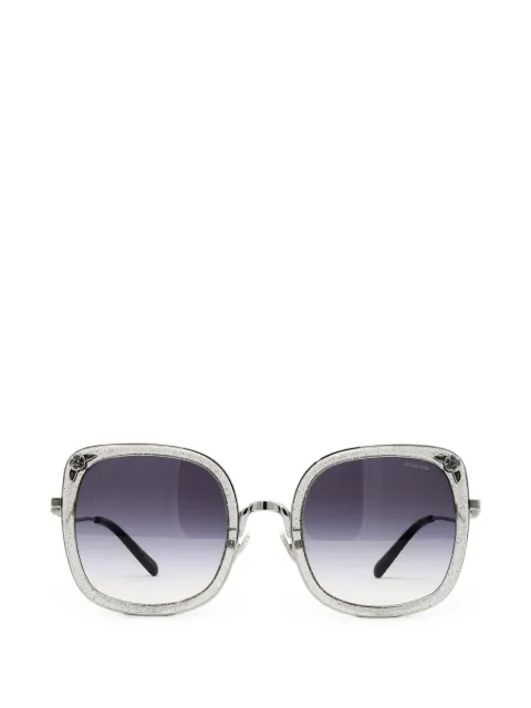 Coach glitter-effect floral-embellished sunglasses