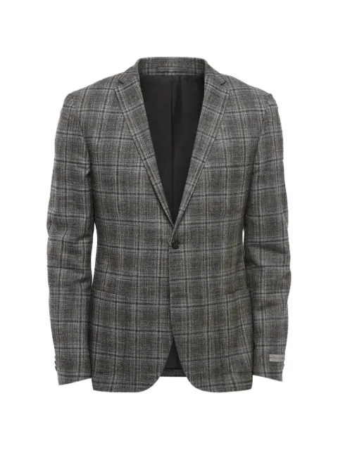 Corneliani check-pattern single-breasted blazer