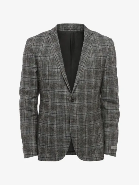 Corneliani check-pattern single-breasted blazer