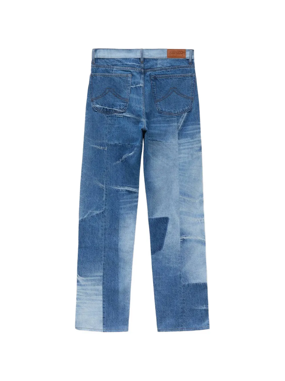 Kenzo Jeans met patchwork Blauw