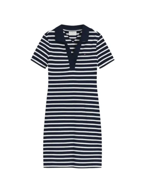 Tommy Hilfiger striped cotton polo mini dress