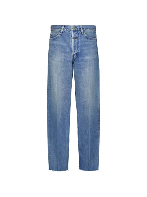 Fear Of God frayed-hem straight-leg jeans