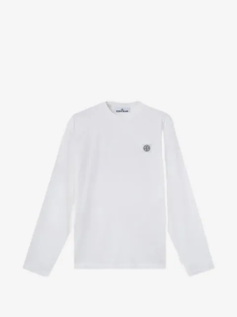 Stone Island T-shirt a maniche lunghe con applicazione