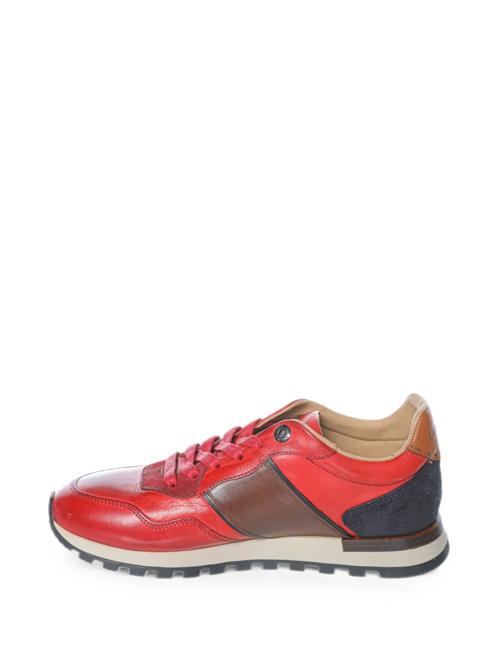 La Martina Todi leren sneakers Rood