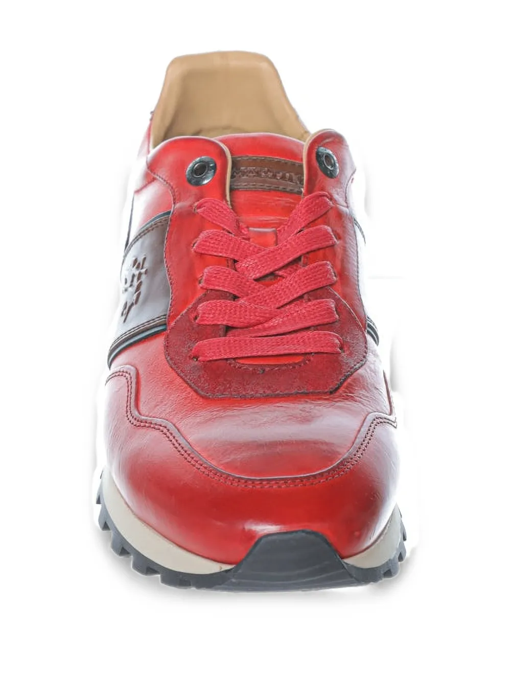 La Martina Todi leren sneakers Rood