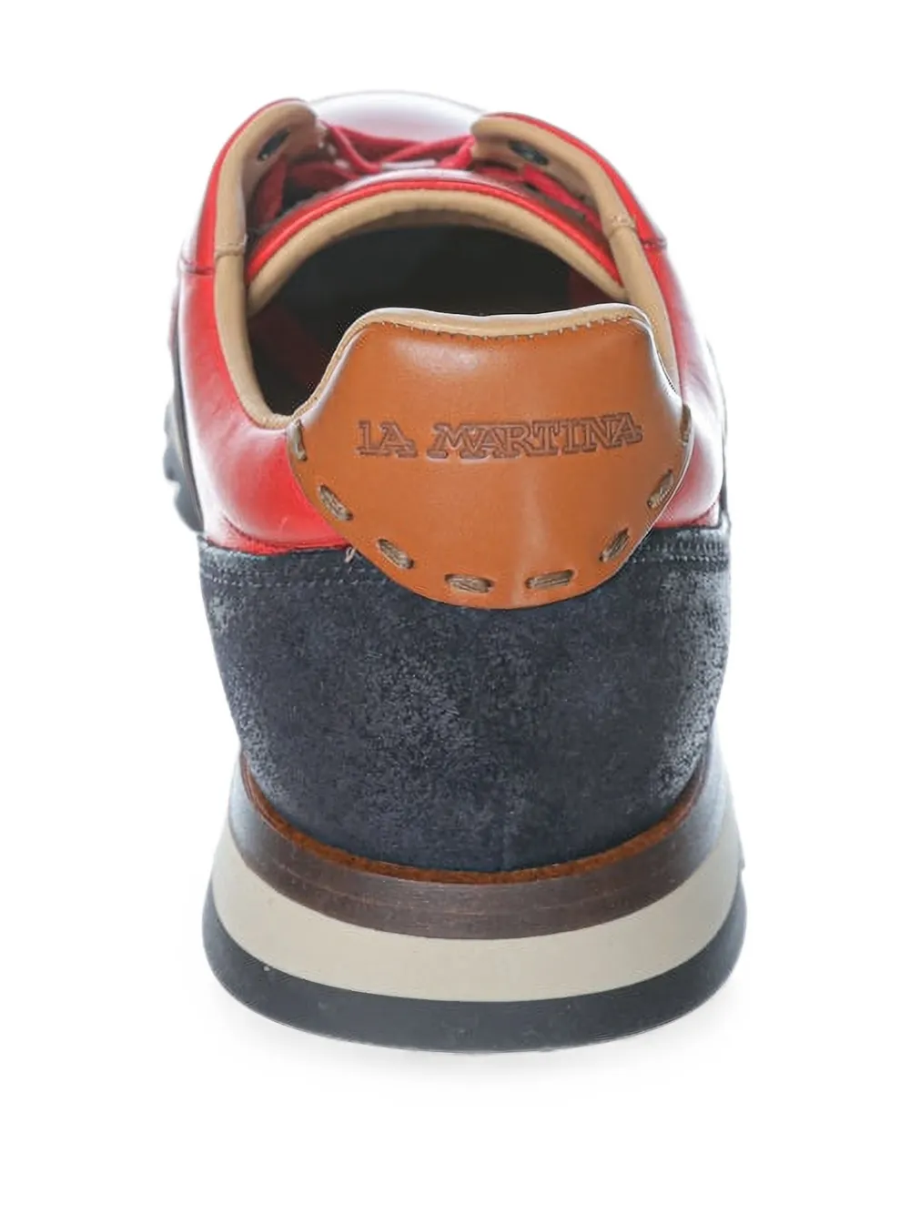 La Martina Todi leren sneakers Rood